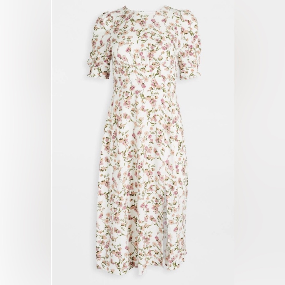 re:named Allete Floral Midi Dress sz S